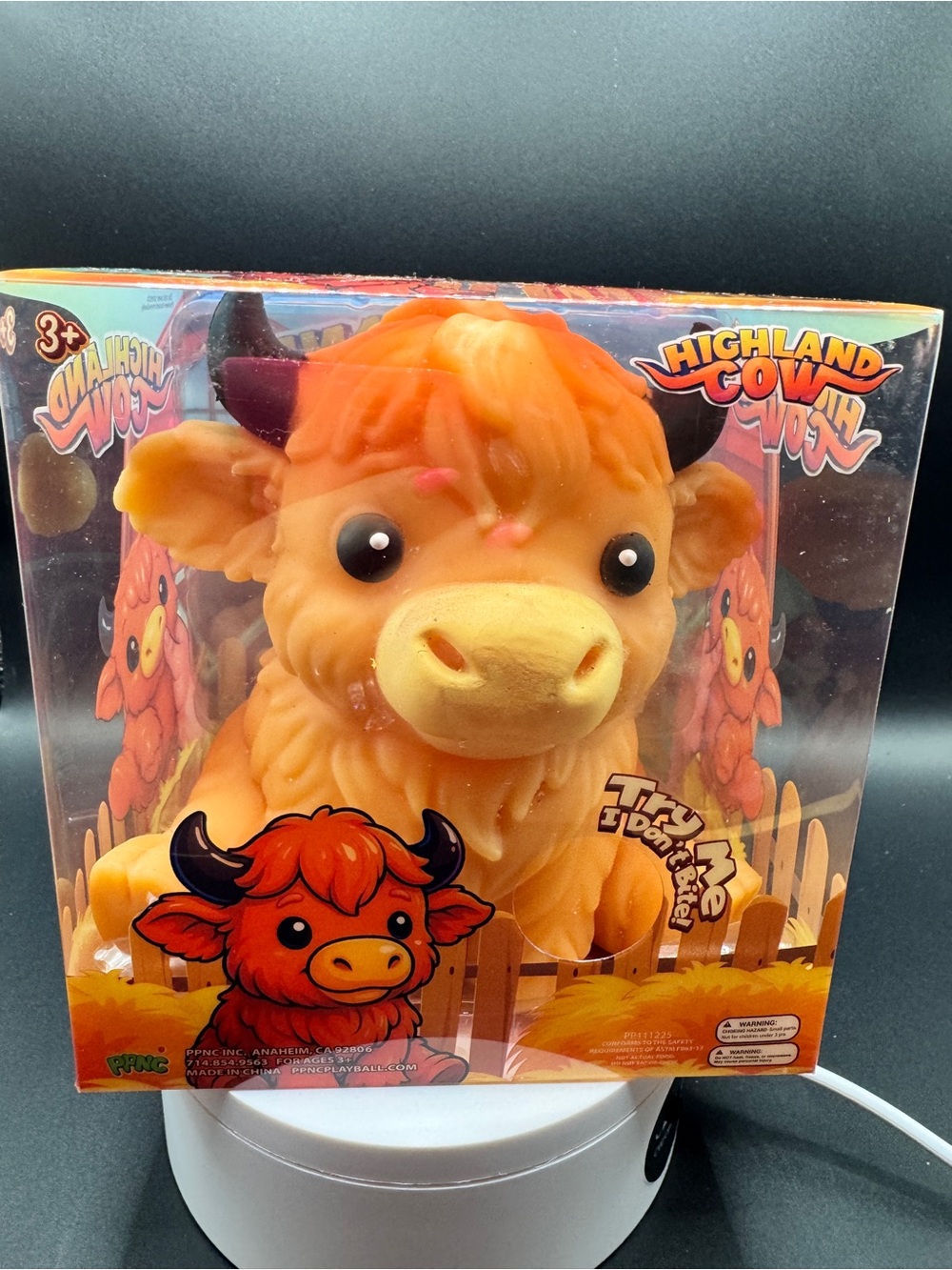 Squishy Highland Cow viral toy.